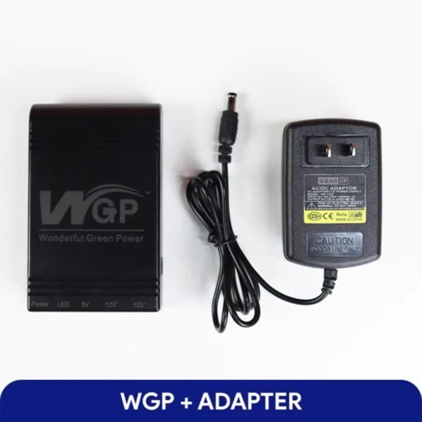 2024 NEW Model! WGP mini UPS 5/9/12V (10400mAh) + GearUP 12V/3A Adapte